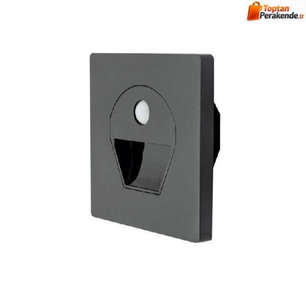 Cata CT-5170 1W Sensörlü Ledli Koridor Armatürü Siyah Kasa Günışığı